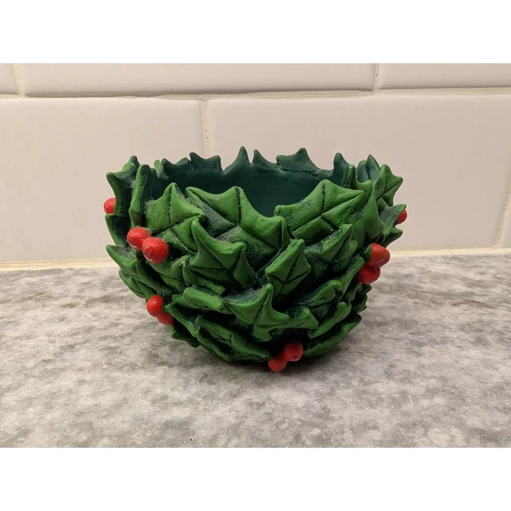 Dept 56 Holly Days‎ Votive Christmas Candle Holder